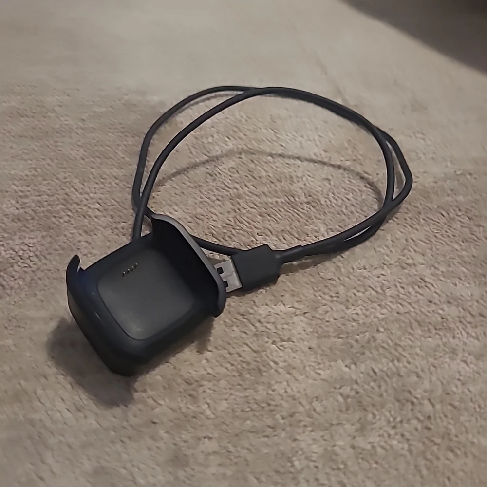 Smartwatch Charging Dock - Black For Fitbit Versa